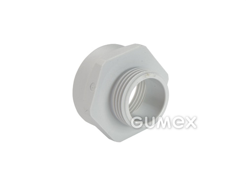 Šroubení ke konektorům EK 192 P, vnější závit PG7, vnitřní závit PG9, DIN 40430, PVC, šedé, 
